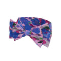 Oil Painting Style Light Blue Floral Dog Bow Collar