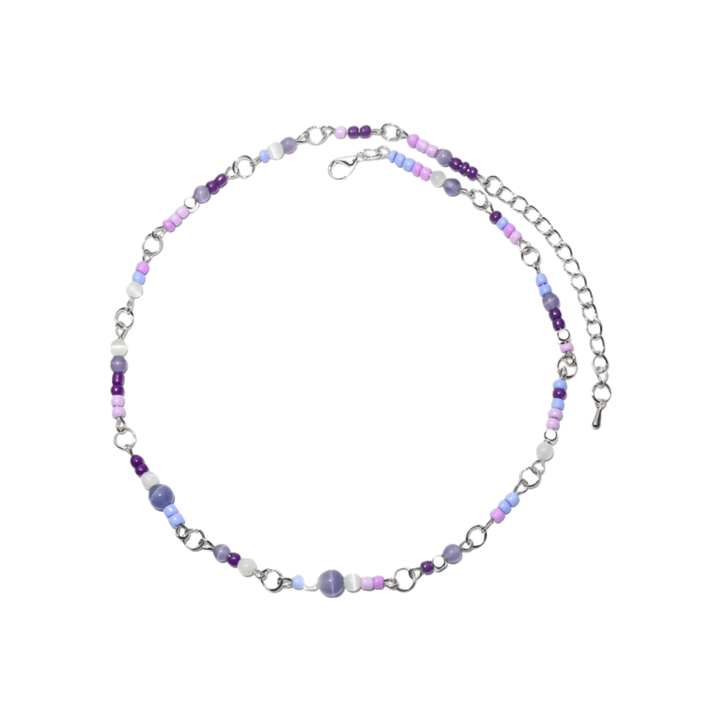 Pet Dog Necklace Taro Purple Beaded