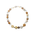 Pet Necklace Caramel Pudding Natural Stone