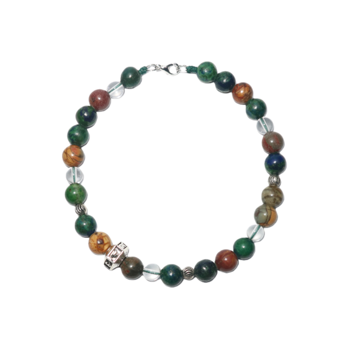 Pet Necklace Forest Whisper Natural Stone