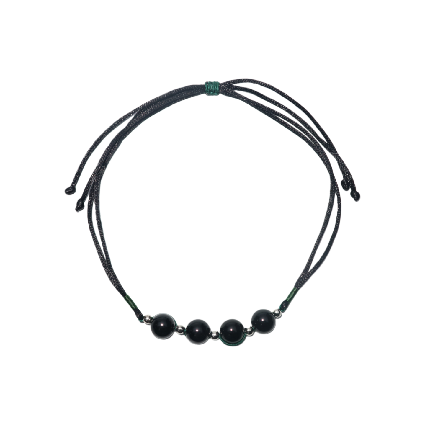Pet Necklace Black Jade Minimalist