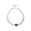 Pet Necklace Ice Mist Amethyst