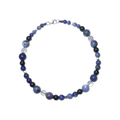 Pet Necklace Deep Sea Secret Blue Vein Stone