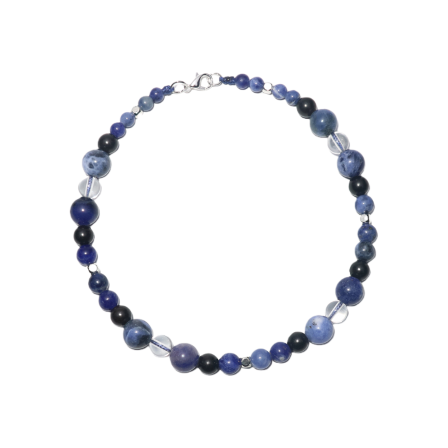 Pet Necklace Deep Sea Secret Blue Vein Stone