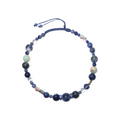 Pet Necklace Deep Sea Star Blue Lace Stone Woven