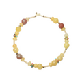 Pet Necklace Warm Sun Amber-Style Natural Stone