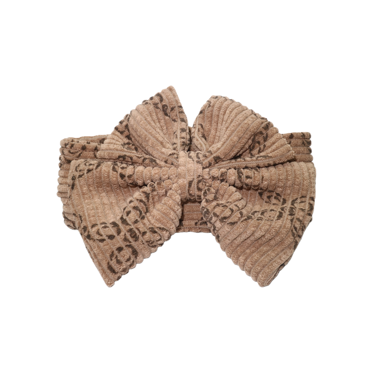 Printed Corduroy Pet Bow Tie Collar