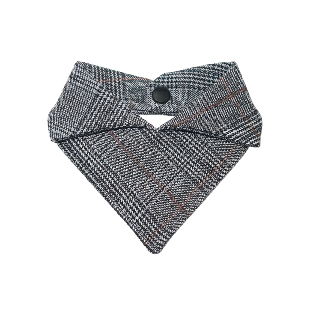 Houndstooth Pattern British Style Bandana Dog Bib