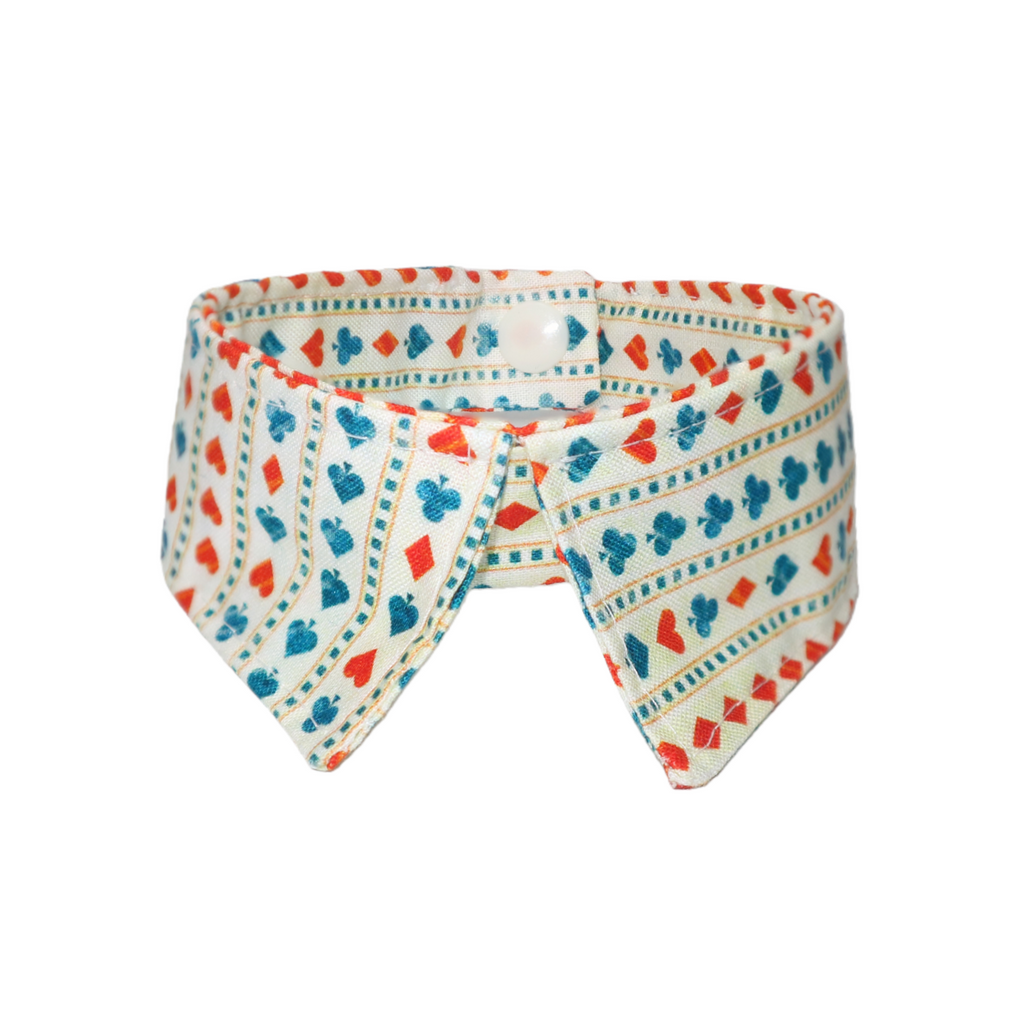 Poker Pattern Pet Collar Tie