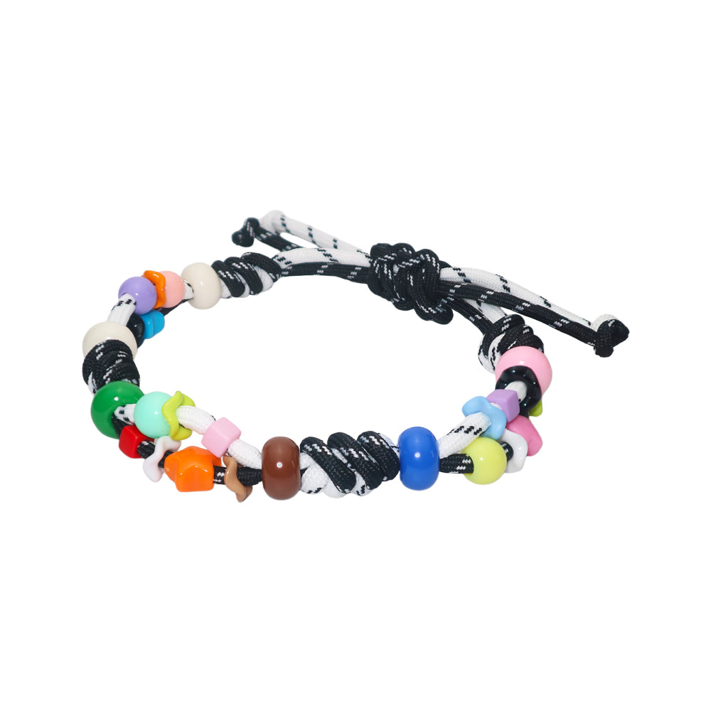 DIY Adjustable Rainbow Beaded Pet Necklace | Handwoven Necklace for Dogs & Cats