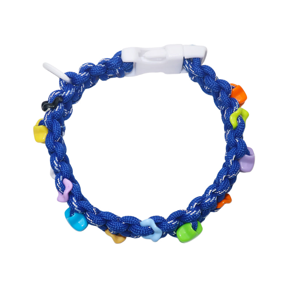 Dog-Specific Klein Blue Star Dopamine Woven Necklace