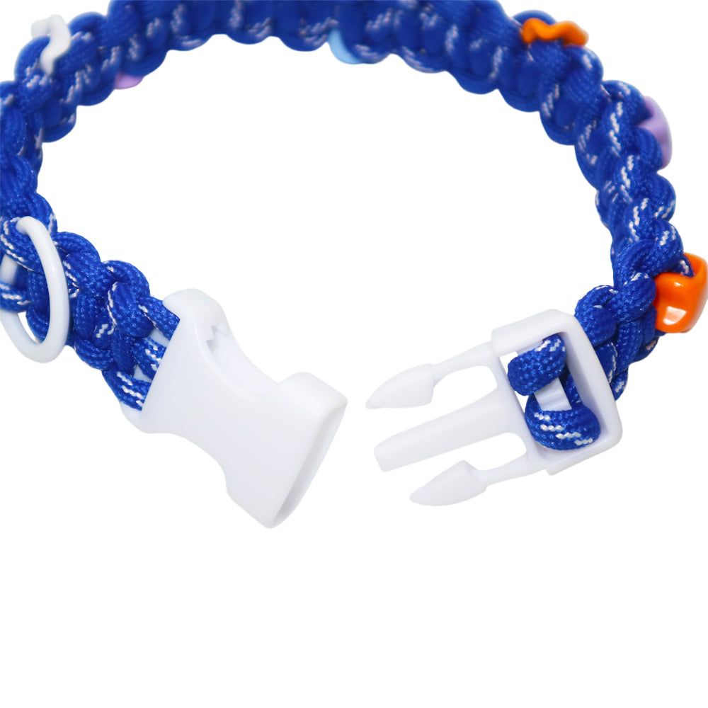 Dog-Specific Klein Blue Star Dopamine Woven Necklace
