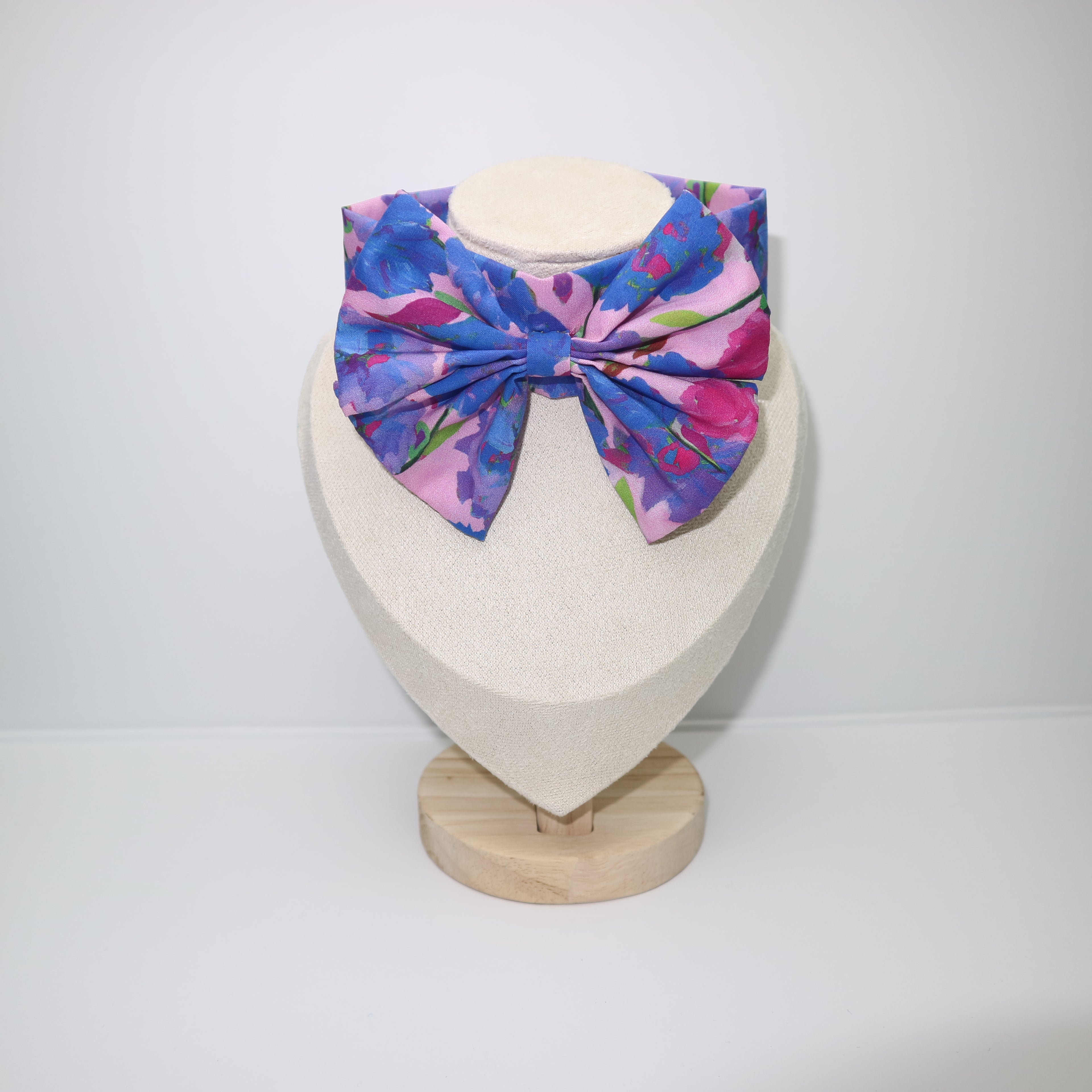 Oil Painting Style Floral Pet Bow Collar