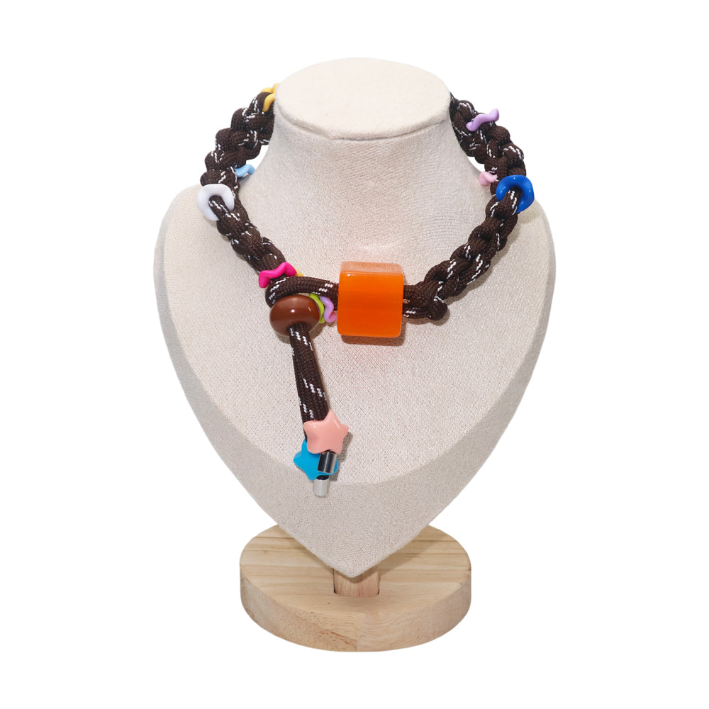 DIY Letter Handmade Rope Pet Dog Cat Necklace