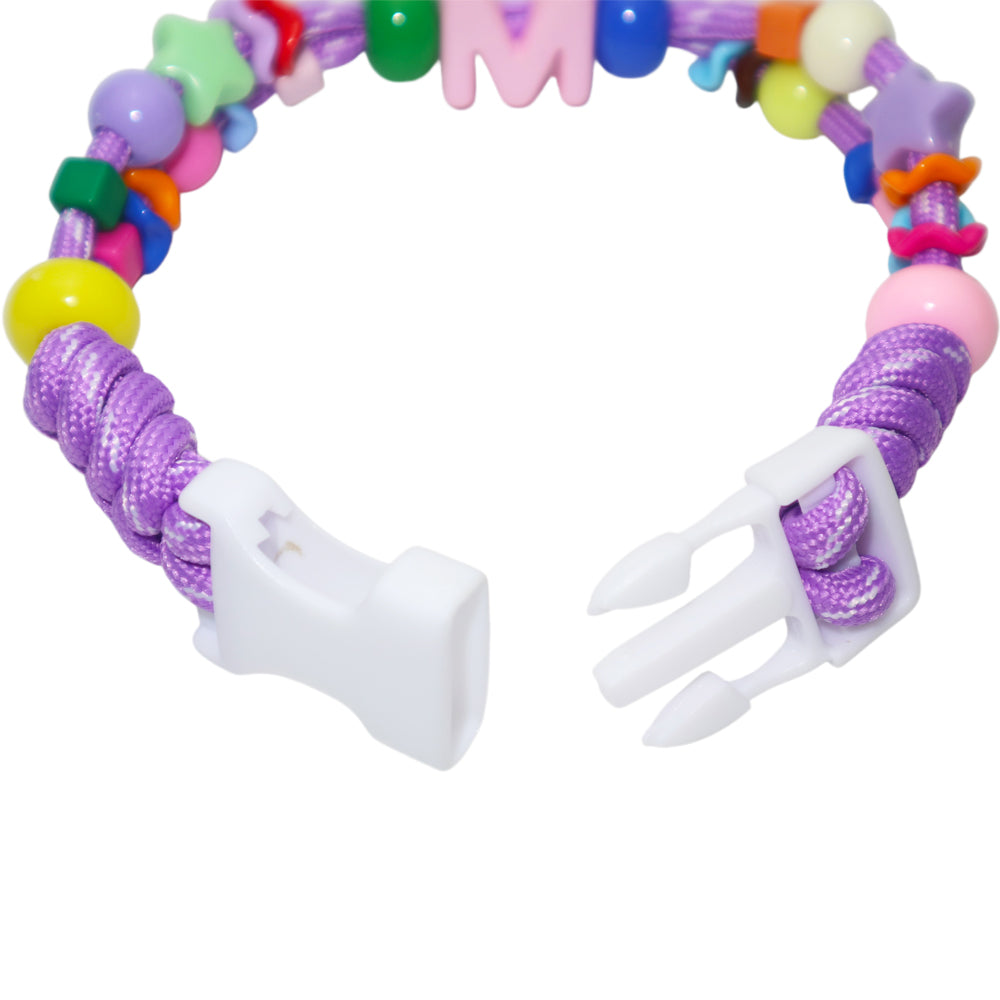 DIY Custom Dopamine Purple Woven Pet Necklace for Cats and Dogs