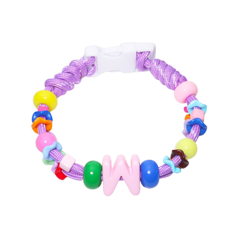 DIY Custom Dopamine Purple Woven Pet Necklace for Cats and Dogs