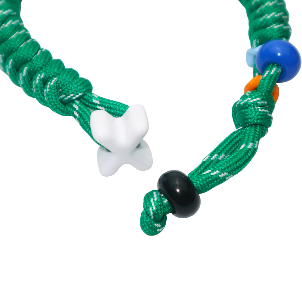 DIY Letters Vintage Green Woven Pet Necklace