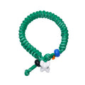 DIY Letters Vintage Green Woven Pet Necklace